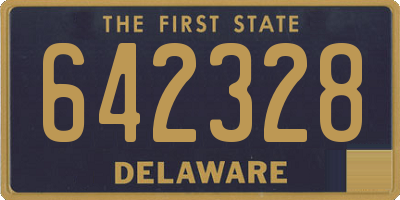 DE license plate 642328