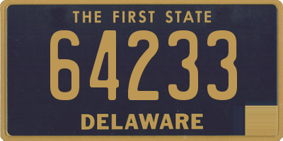 DE license plate 64233
