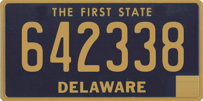 DE license plate 642338