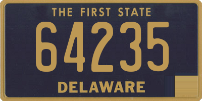 DE license plate 64235