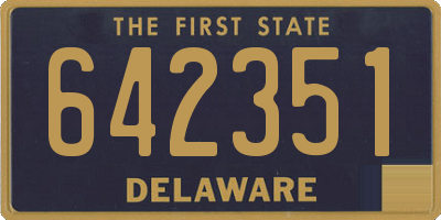 DE license plate 642351