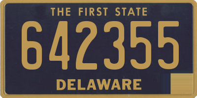 DE license plate 642355