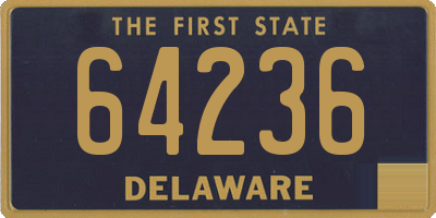 DE license plate 64236
