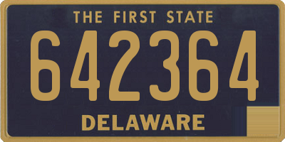 DE license plate 642364