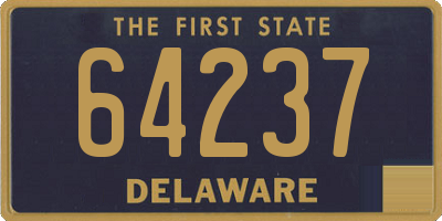 DE license plate 64237