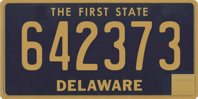 DE license plate 642373
