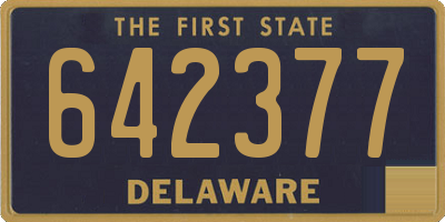 DE license plate 642377