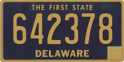 DE license plate 642378