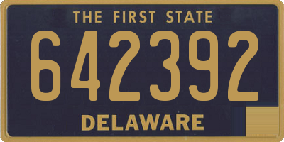 DE license plate 642392
