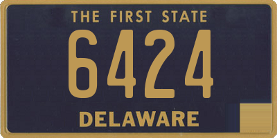DE license plate 6424