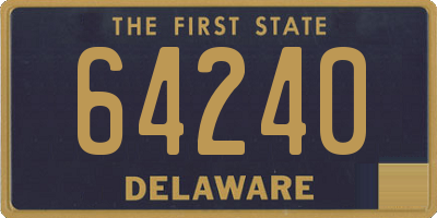 DE license plate 64240