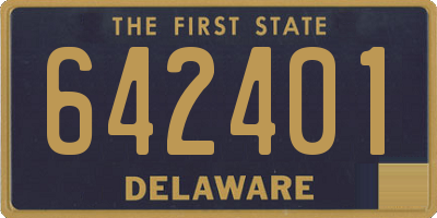 DE license plate 642401