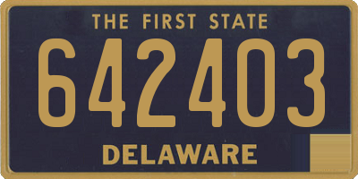 DE license plate 642403