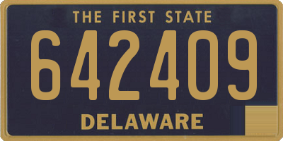 DE license plate 642409