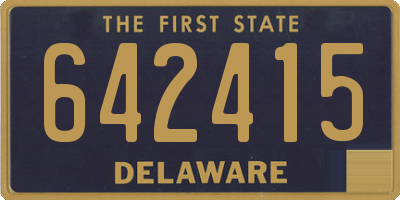 DE license plate 642415