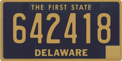 DE license plate 642418