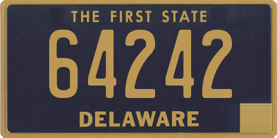 DE license plate 64242