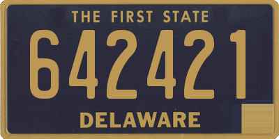 DE license plate 642421