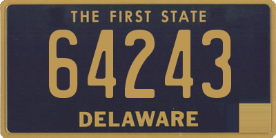 DE license plate 64243