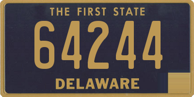 DE license plate 64244