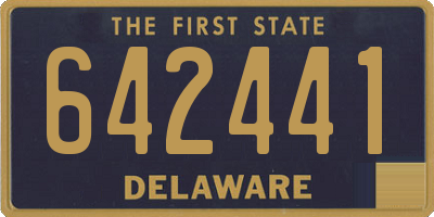 DE license plate 642441