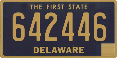 DE license plate 642446
