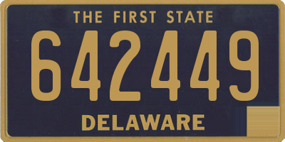 DE license plate 642449