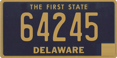 DE license plate 64245