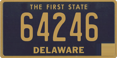 DE license plate 64246