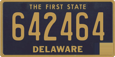 DE license plate 642464