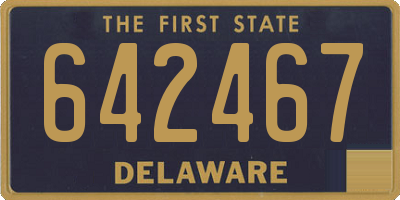 DE license plate 642467