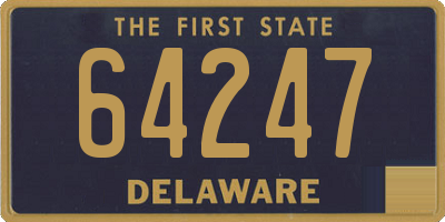 DE license plate 64247