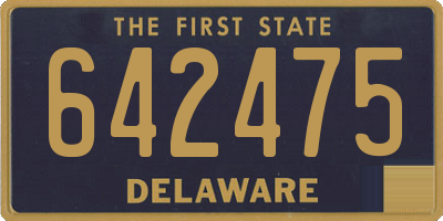 DE license plate 642475