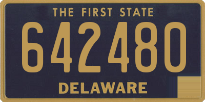 DE license plate 642480