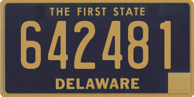 DE license plate 642481