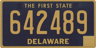 DE license plate 642489