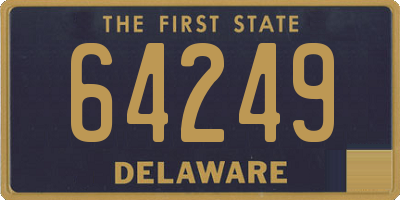 DE license plate 64249