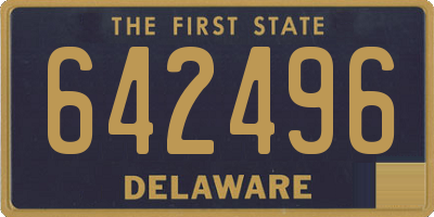DE license plate 642496