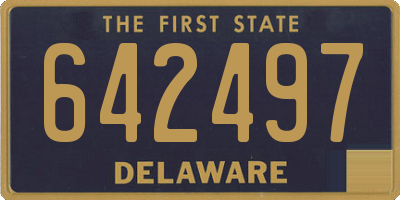 DE license plate 642497