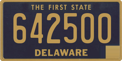 DE license plate 642500