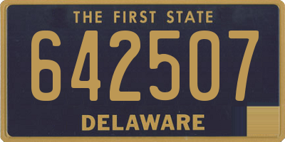 DE license plate 642507