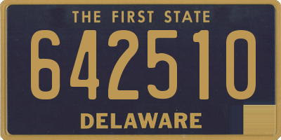 DE license plate 642510
