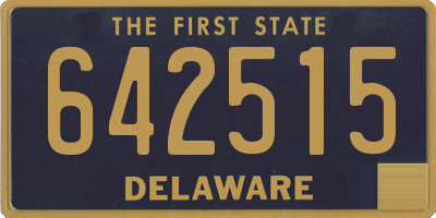 DE license plate 642515