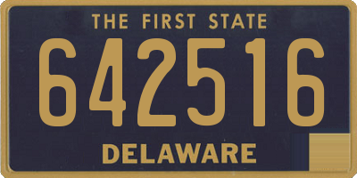 DE license plate 642516