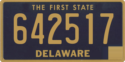DE license plate 642517