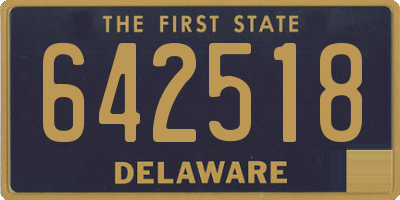 DE license plate 642518