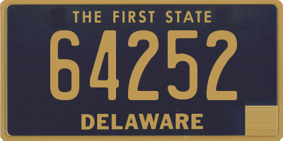 DE license plate 64252