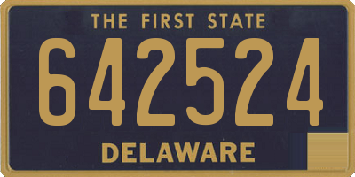 DE license plate 642524