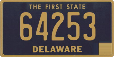 DE license plate 64253