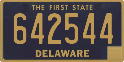 DE license plate 642544